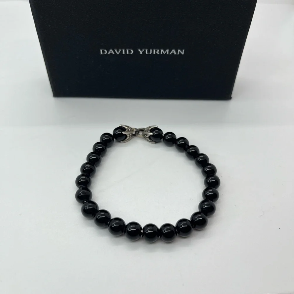David Yurman black Onyx spiritual Beaded Bracelet - Picture 2 of 4